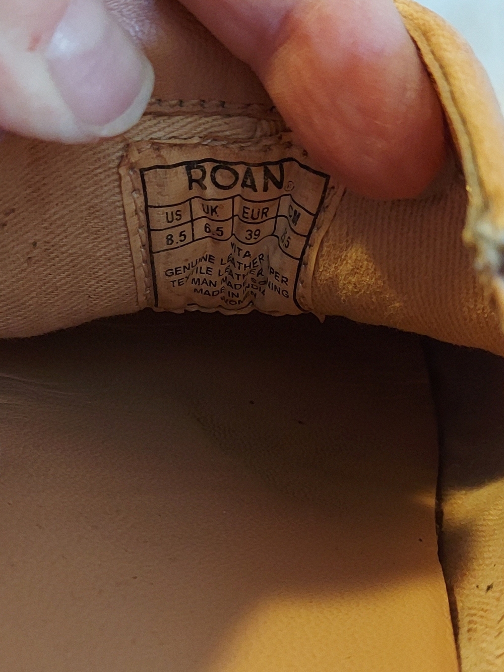 Roan by Bed Stu Vita Woven Leather Mules Pointed Toe Pecan Tan 8.5 - Picture 5 of 8